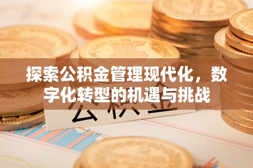 北关探索公积金管理现代化，数字化转型的机遇与挑战