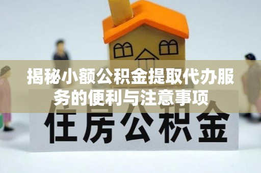 北关揭秘小额公积金提取代办服务的便利与注意事项