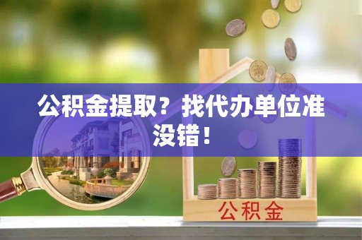 北关公积金提取？找代办单位准没错！
