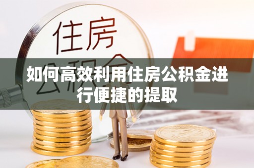 北关如何高效利用住房公积金进行便捷的提取